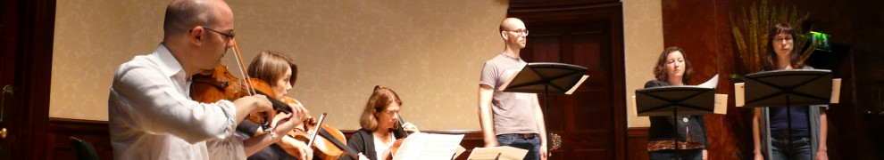 Endymion and EXAUDI rehearsing at Wigmore Hall